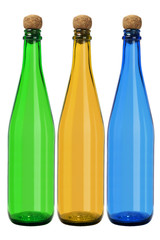 Three Glass Bottles