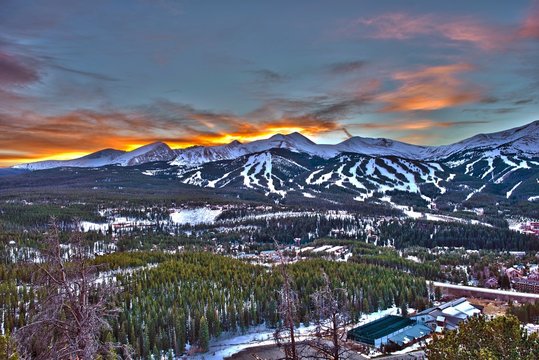 Sunset In Breckenridge HDR