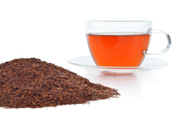 Rooibos in a cup.