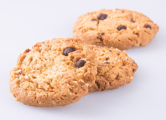 cookies. chocolate cookies on the background