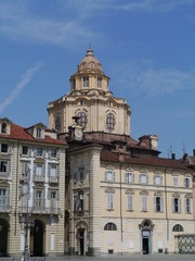 Fototapeta na wymiar The royal church of san Lorenzo in Turin in taly