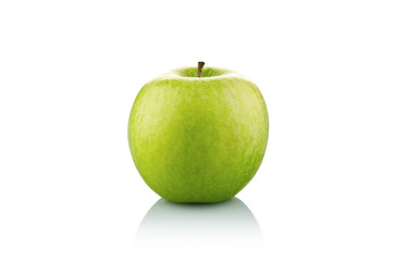 Green apple, isolated on white background