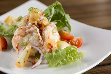 Cream prawns