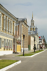 Ivan Lazhechnikov street in Kolomna Kremlin. Russia