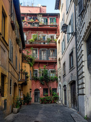 Fototapeta na wymiar Street scene from Rome, Italy