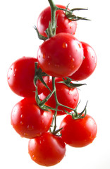 Tomatoes cherry isolated on white background - 62557671