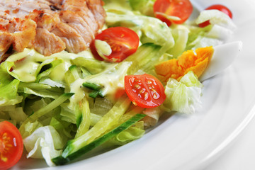 salad with lettuce