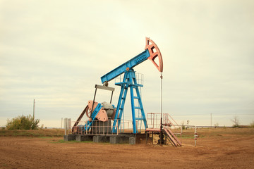 Oil pump. Oil industry equipment.