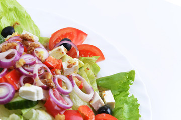 salad with fresh vegetables
