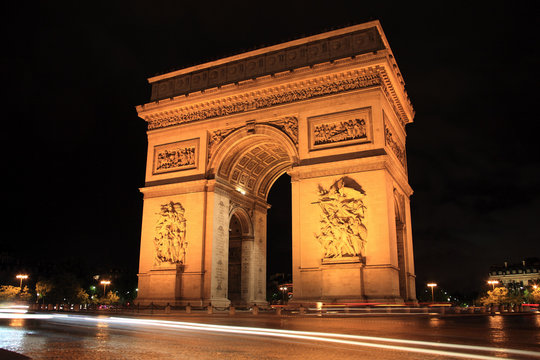 Fototapeta Arc De Triomphe at night