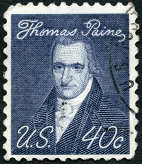 USA - 1969: shows portrait of Thomas Paine (1737-1809)