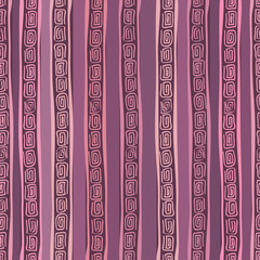 Abstract ethnic striped seamless pattern