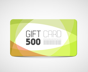 Modern gift card template