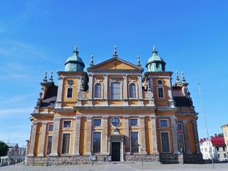 Fototapeta na wymiar The historic cathedral of Kalmar in Sweden