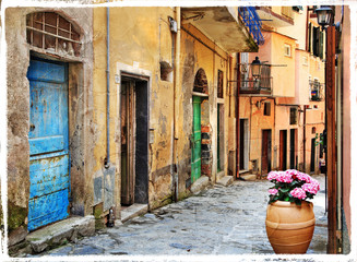 old streets of Italian villages