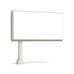 Big blank billboard isolated