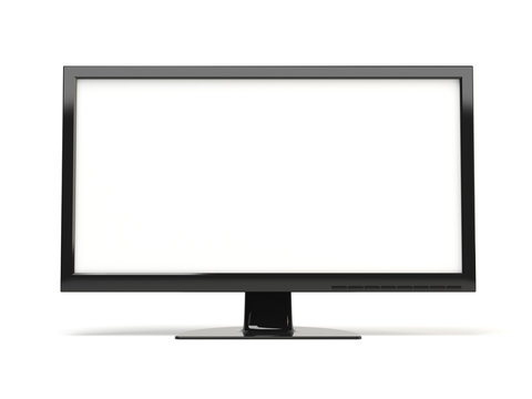 High definition TV on white background