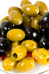 assortment of marinated olives