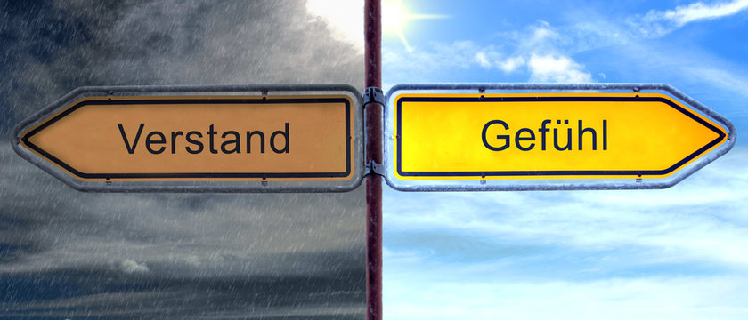 Strassenschild 2 - Gef&uuml;hl