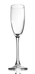 Empty champagne glass