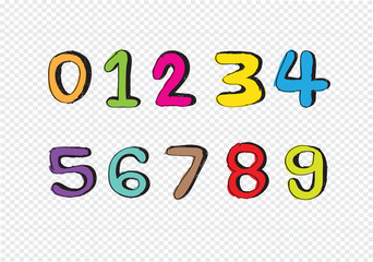sketch numbers and mathematics symbols