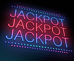 Jackpot concept.