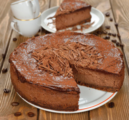Chocolate cheesecake