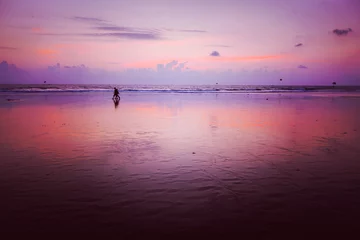 Fotobehang Sunset on Baga beach. Goa © Dmitry Rukhlenko