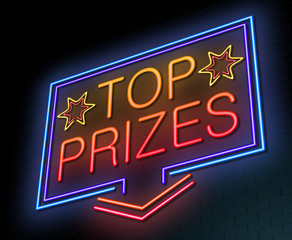 Obraz premium Top prizes concept.