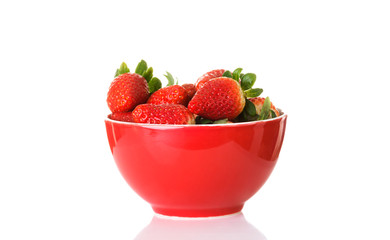 Fresh red strawberries
