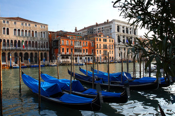 Fototapeta premium Gondola na Canal Grande w Wenecji