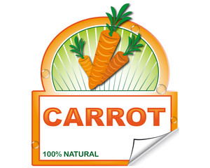 Carrot's label for market place