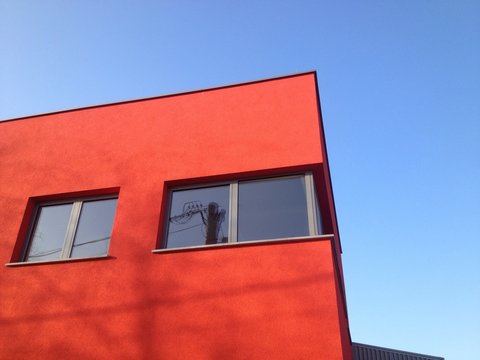 red fascade