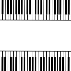 Fototapeta premium piano keys on a white background .musical design.vector