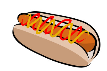 Hot dog vector