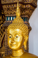 Buddha statues , Face of gold buddha, Thailand ,Asia