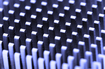 Motherboard details: CPU cooler close up