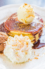 Icecream pancake