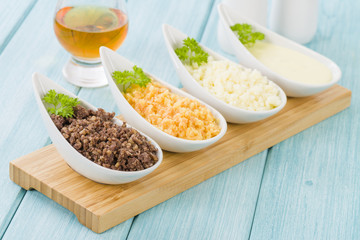 Haggis, Neeps, Tatties & Whisky Sauce - Typical Scottish meal