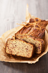 Homemade bread cake.