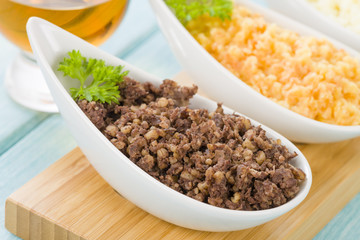 Haggis, Neeps & Tatties - Typical Scottish meal