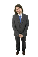business man portrait on a white background