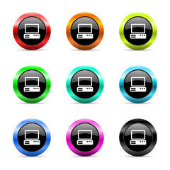 computer icon vector set