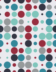 ilustracion vectorial en forma de patron de elementos circulares con diferentes colores