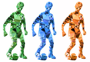 footballer with ball