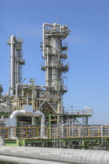 Oil and chemical refinery factory