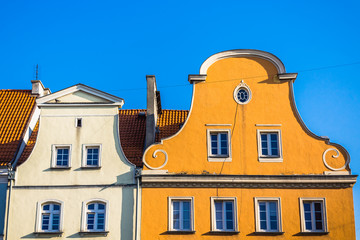 Attics of ancient tenements in  Gliwice