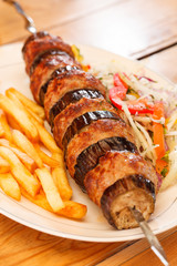 kebab on skewers