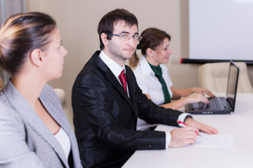 Business team at a meeting
