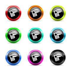 mms icon vector set